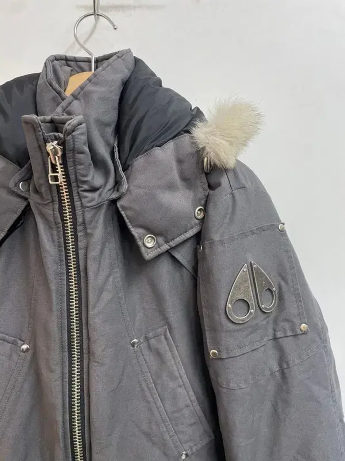 스몰 무스너클 발리스틱 봄버 패딩 점퍼 화이트 퍼 상품이미지4