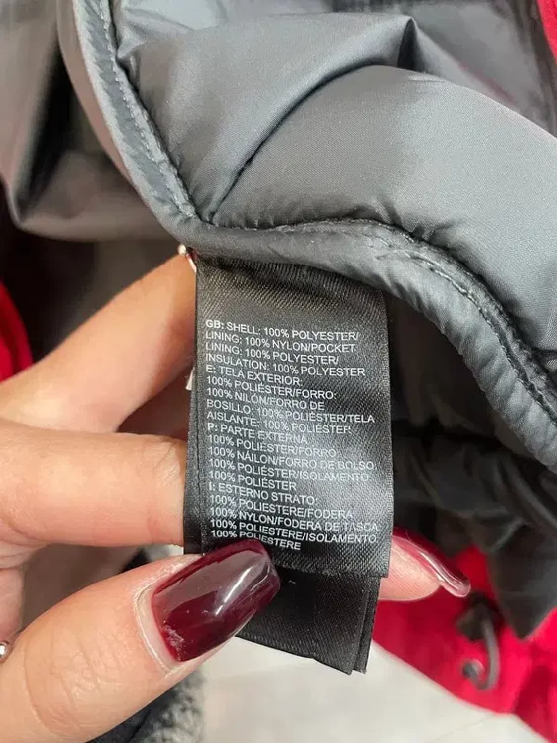 스몰 노스페이스 스플렉스 겨울용 바람막이 자켓 레드 상품이미지7