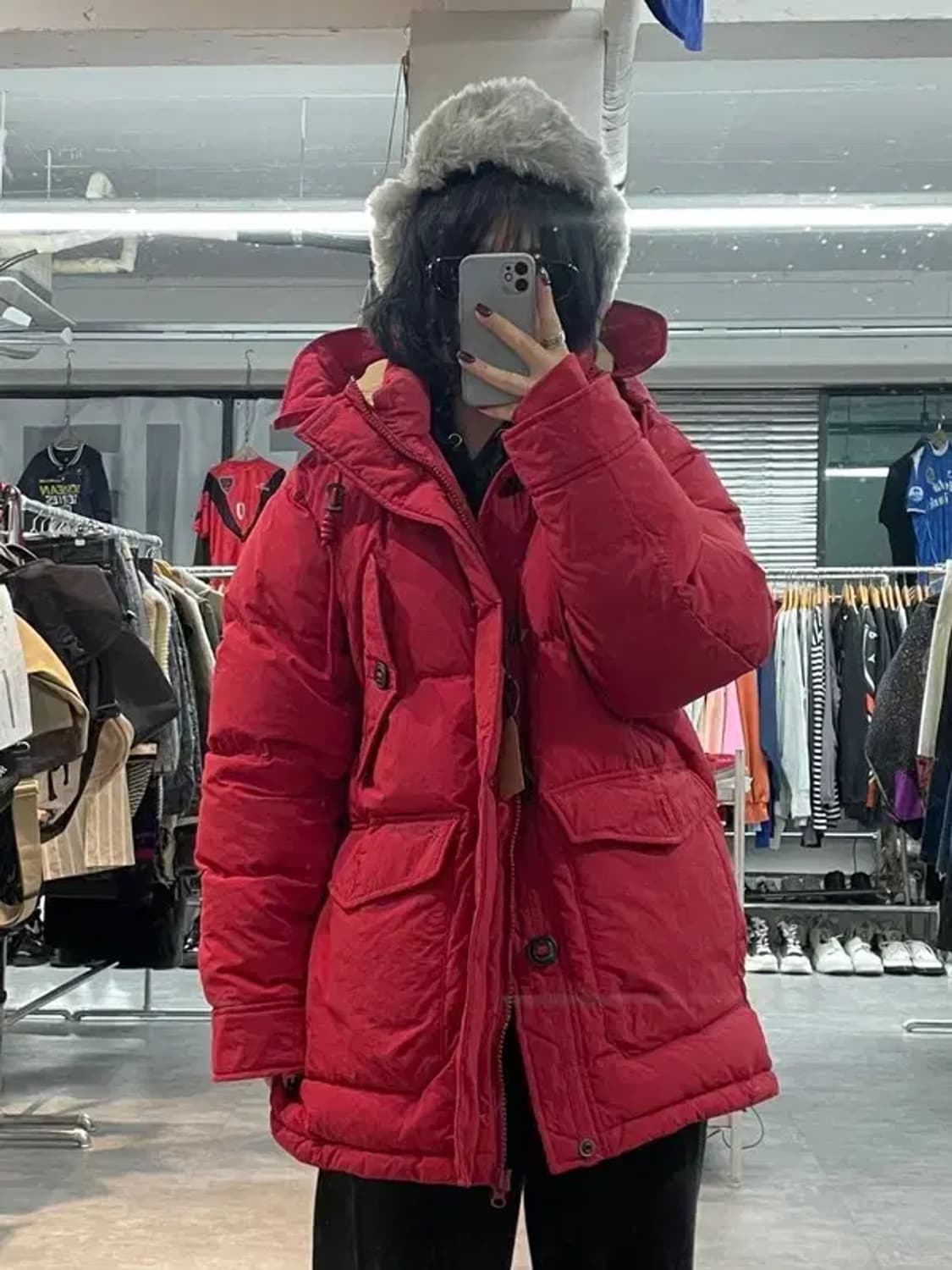 105 스노우피크 어패럴 캠퍼트 다운 자켓 레드 상품이미지1