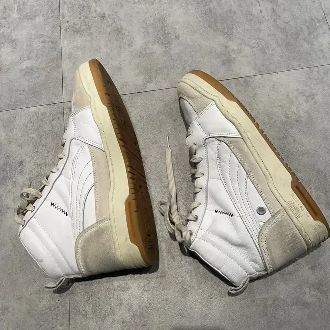 275 푸마 x 아미 슬립스트림 미드 화이트 프리스틴 주우재신발 상품이미지3