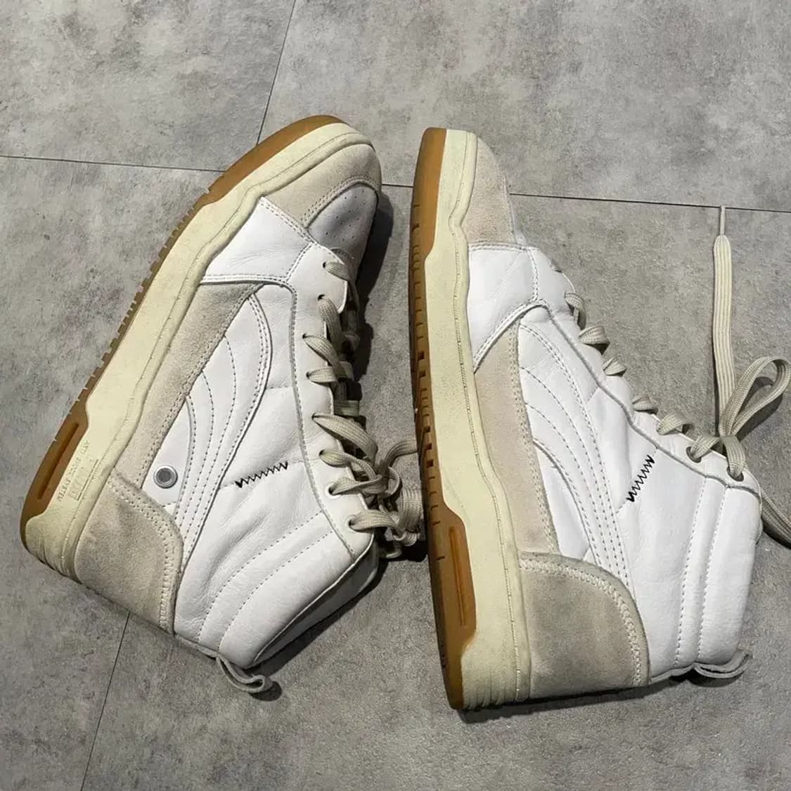 275 푸마 x 아미 슬립스트림 미드 화이트 프리스틴 주우재신발 상품이미지4