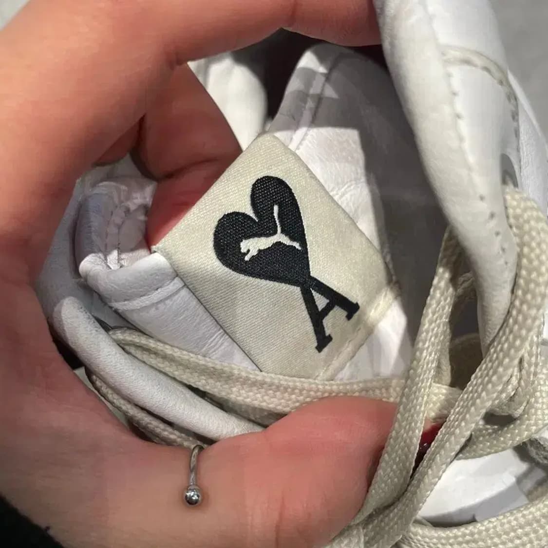 275 푸마 x 아미 슬립스트림 미드 화이트 프리스틴 주우재신발 상품이미지5