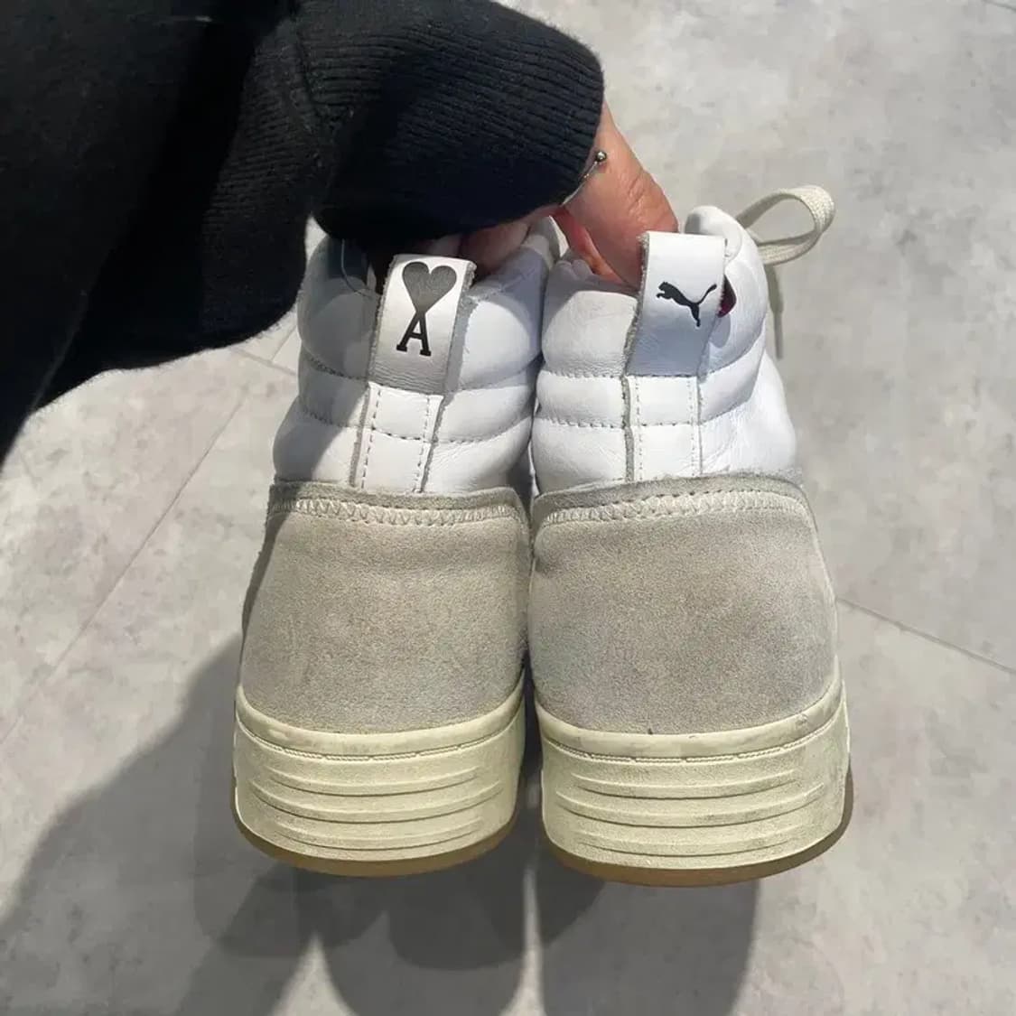 275 푸마 x 아미 슬립스트림 미드 화이트 프리스틴 주우재신발 상품이미지9