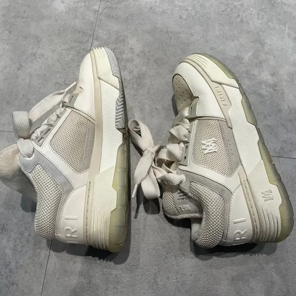 260 남성 아미리 MA-1 스니커즈 화이트 상품이미지3