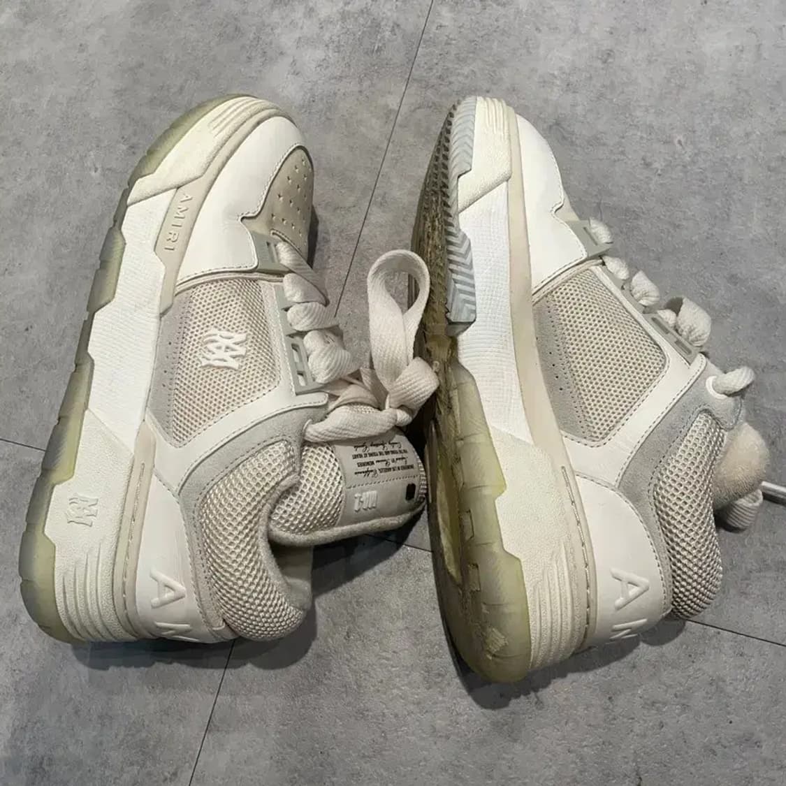 260 남성 아미리 MA-1 스니커즈 화이트 상품이미지4