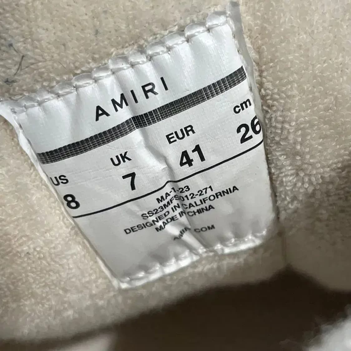 260 남성 아미리 MA-1 스니커즈 화이트 상품이미지6