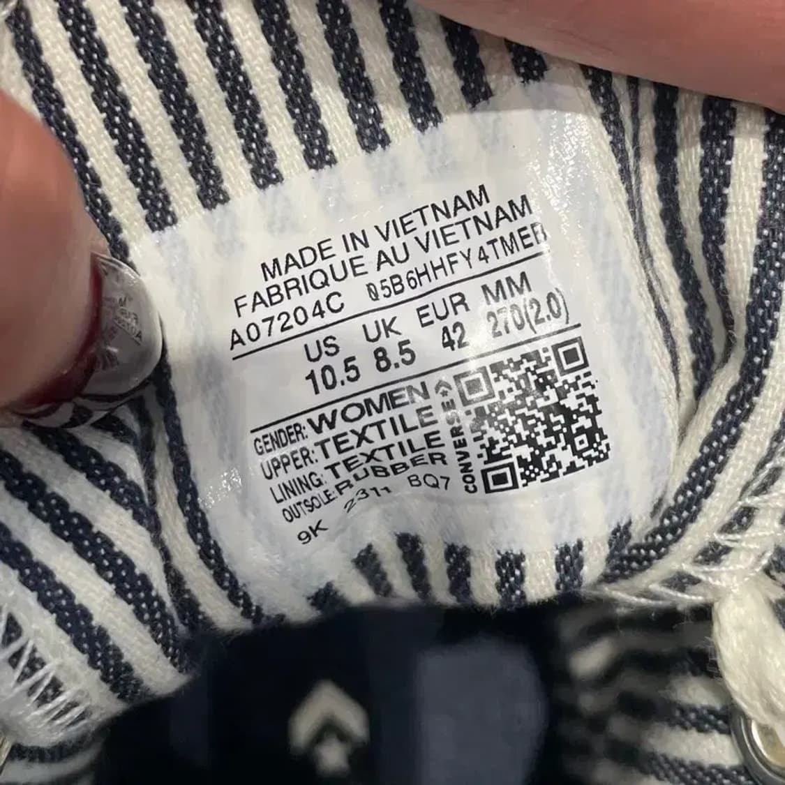 270 컨버스 척테일러 올스타 모던 리프트 플랫폼 코듀로이 에그렛 상품이미지6