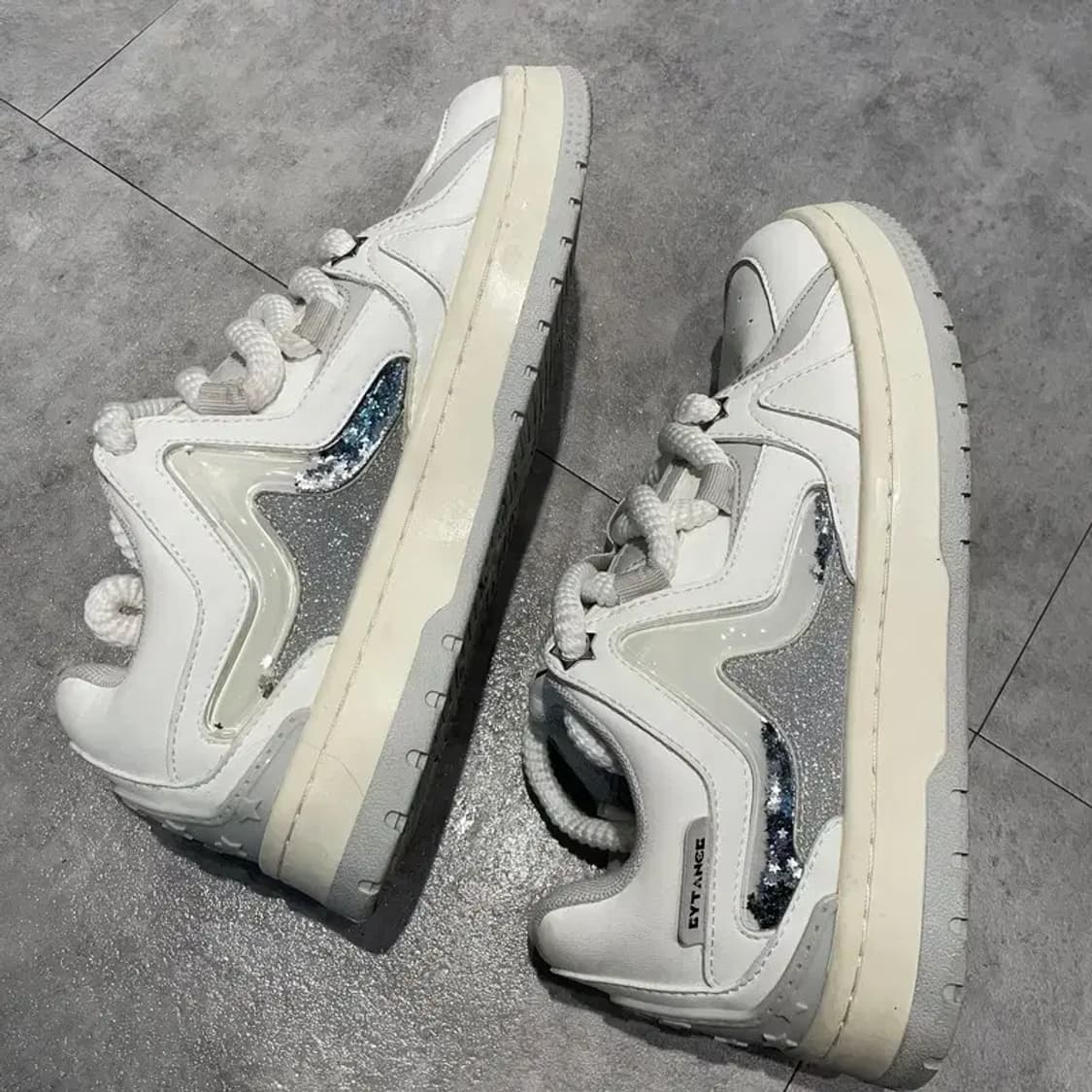 265 EYTANCE 플로잉 샌드 스타 슈즈 캐주얼 운동화 화이트 상품이미지3