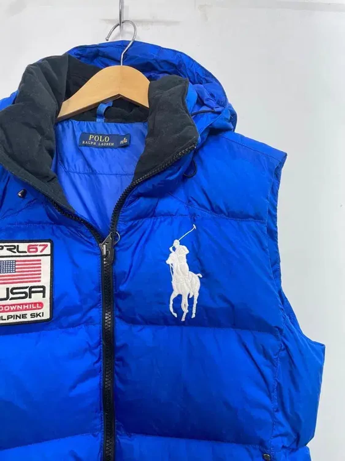 미디움 폴로 랄프 로렌 빅 포니 알파인 스키 패딩 조끼 블루 상품이미지4