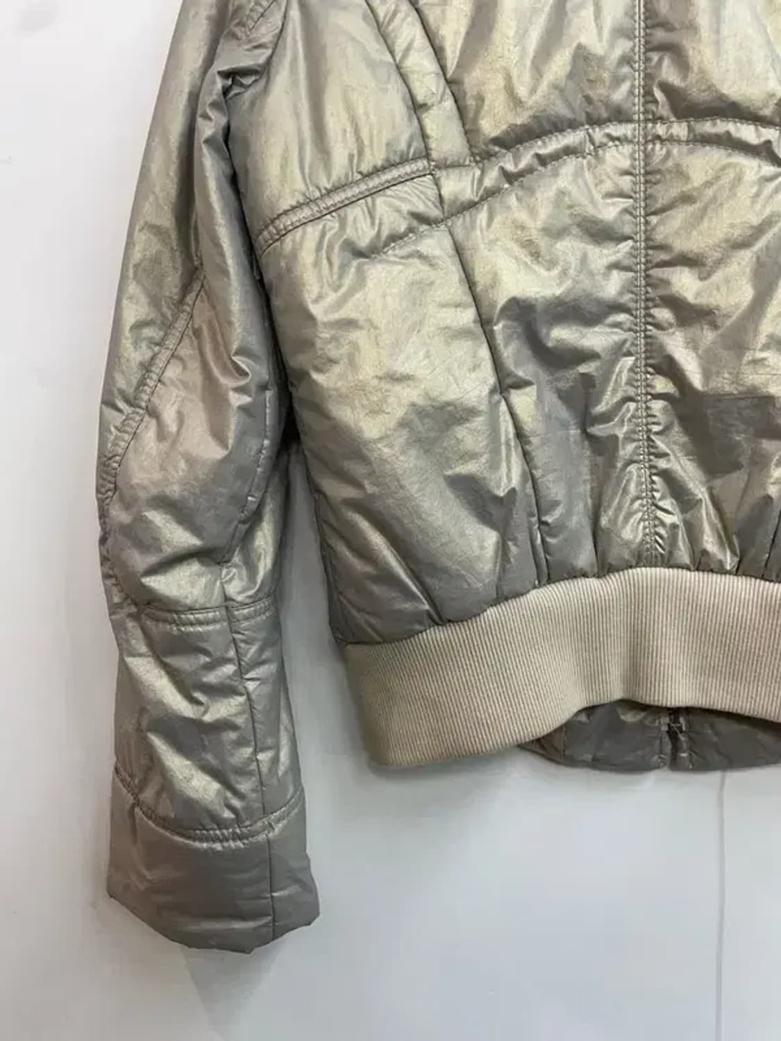 95 시스템 여성 유광 레더 양털 자켓 상품이미지10