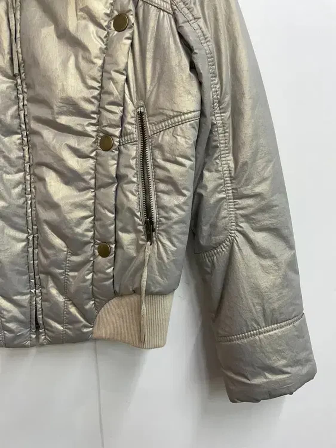 95 시스템 여성 유광 레더 양털 자켓 상품이미지3