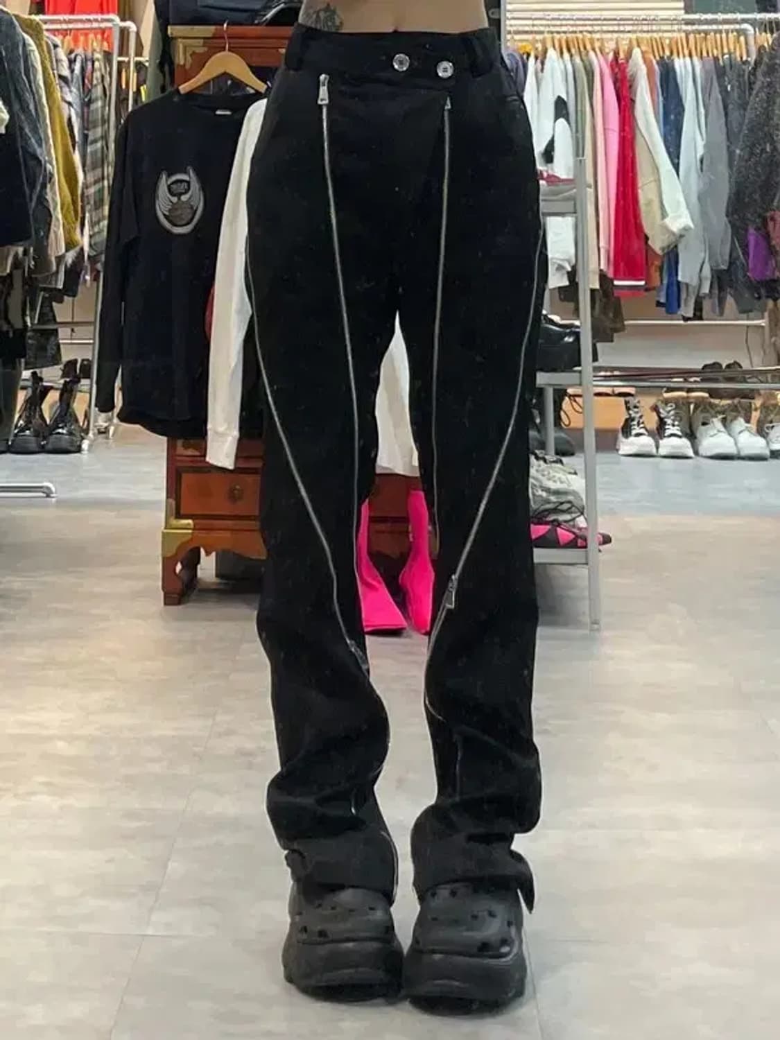 미디움  TIMILLTANG 지퍼 청바지 팬츠 상품이미지1