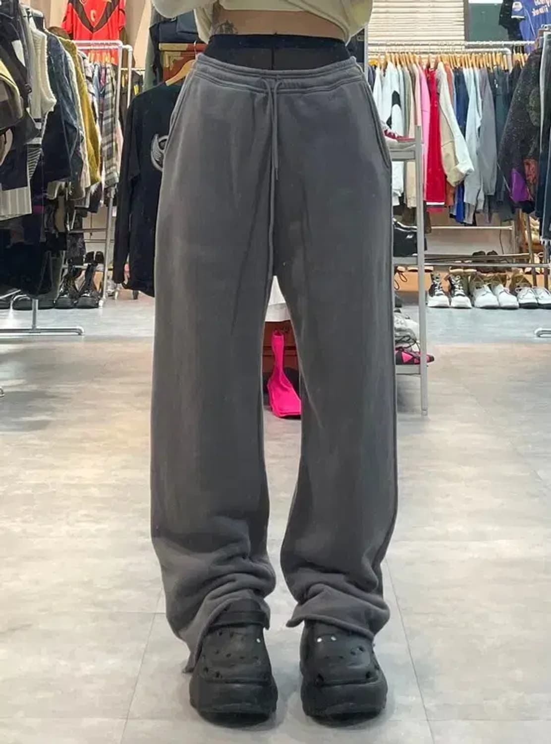 2 언유즈드 코튼 와이드 가먼트 팬츠 상품이미지1