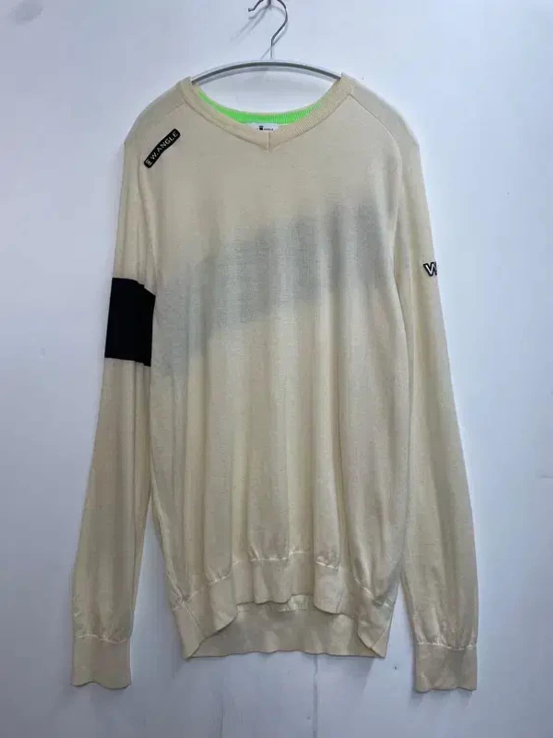 110 와이드앵글 골프 캐주얼 니트웨어 베이지 상품이미지2