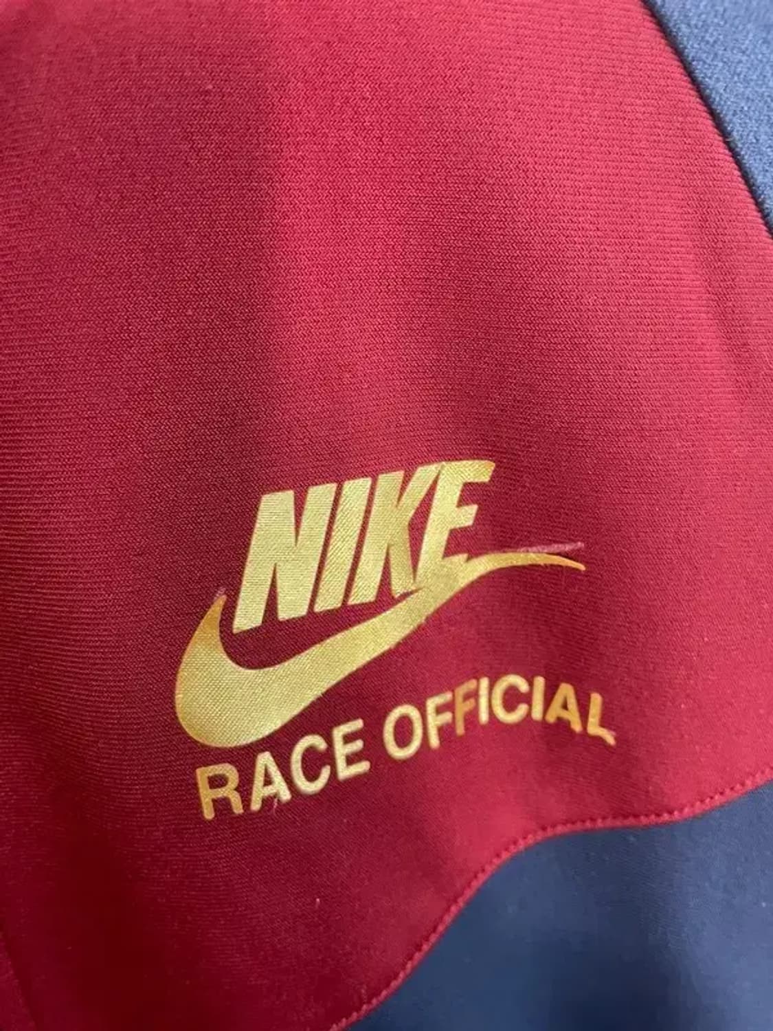 미디움 나이키 버건디 스우시 져지 트레이닝탑 상품이미지5