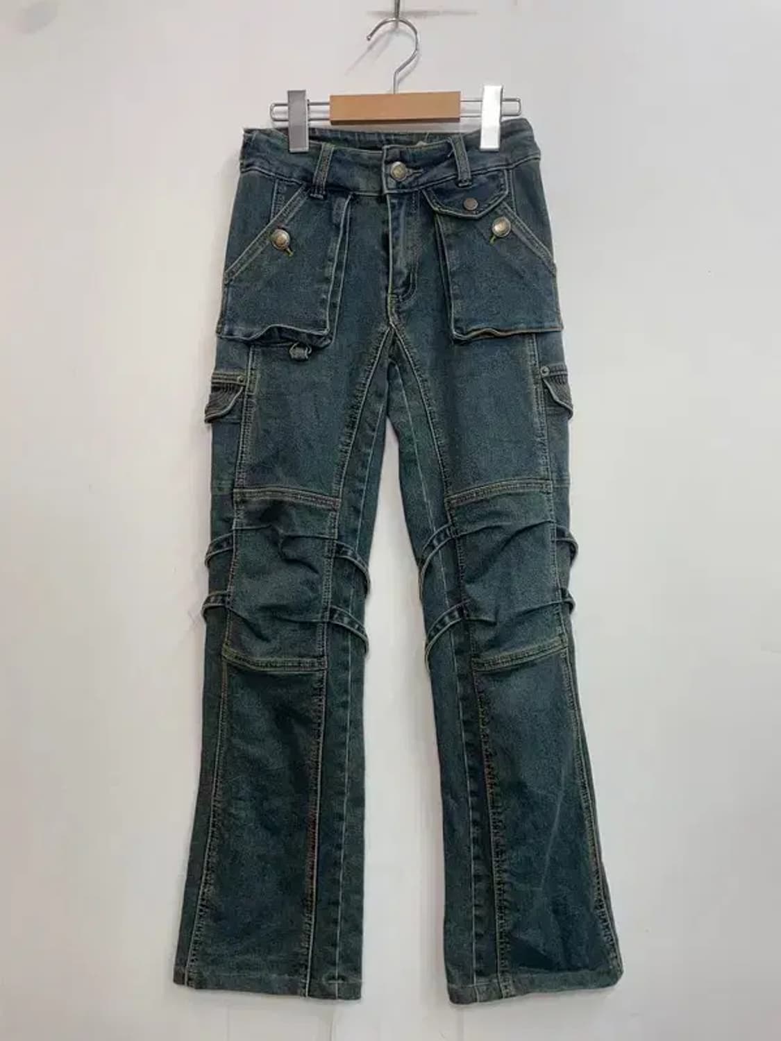 24 25 인치 여자 jpn 와이드 데님팬츠 상품이미지2