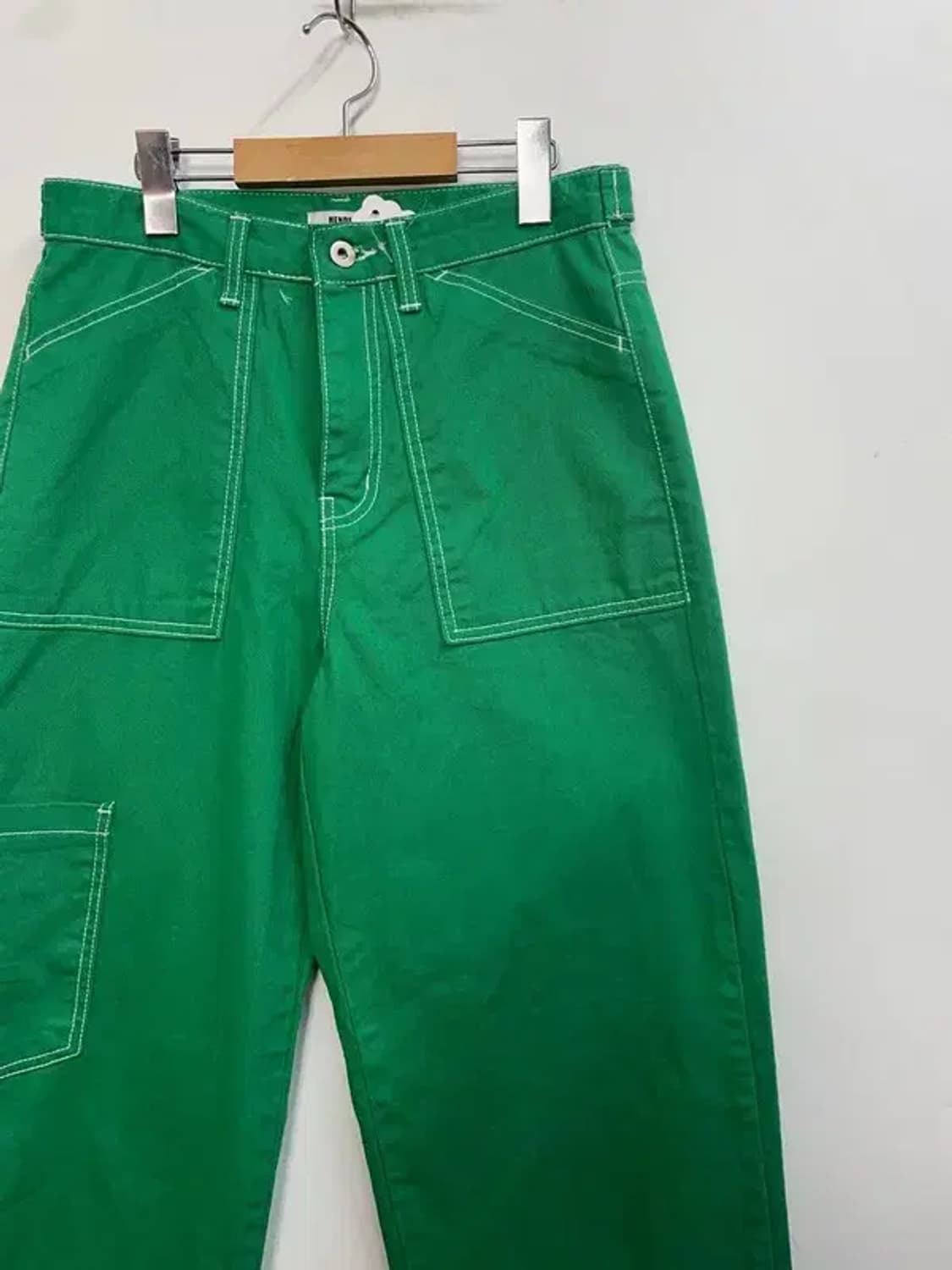 미디움 hander 포켓 그린 와이드팬츠 상품이미지4