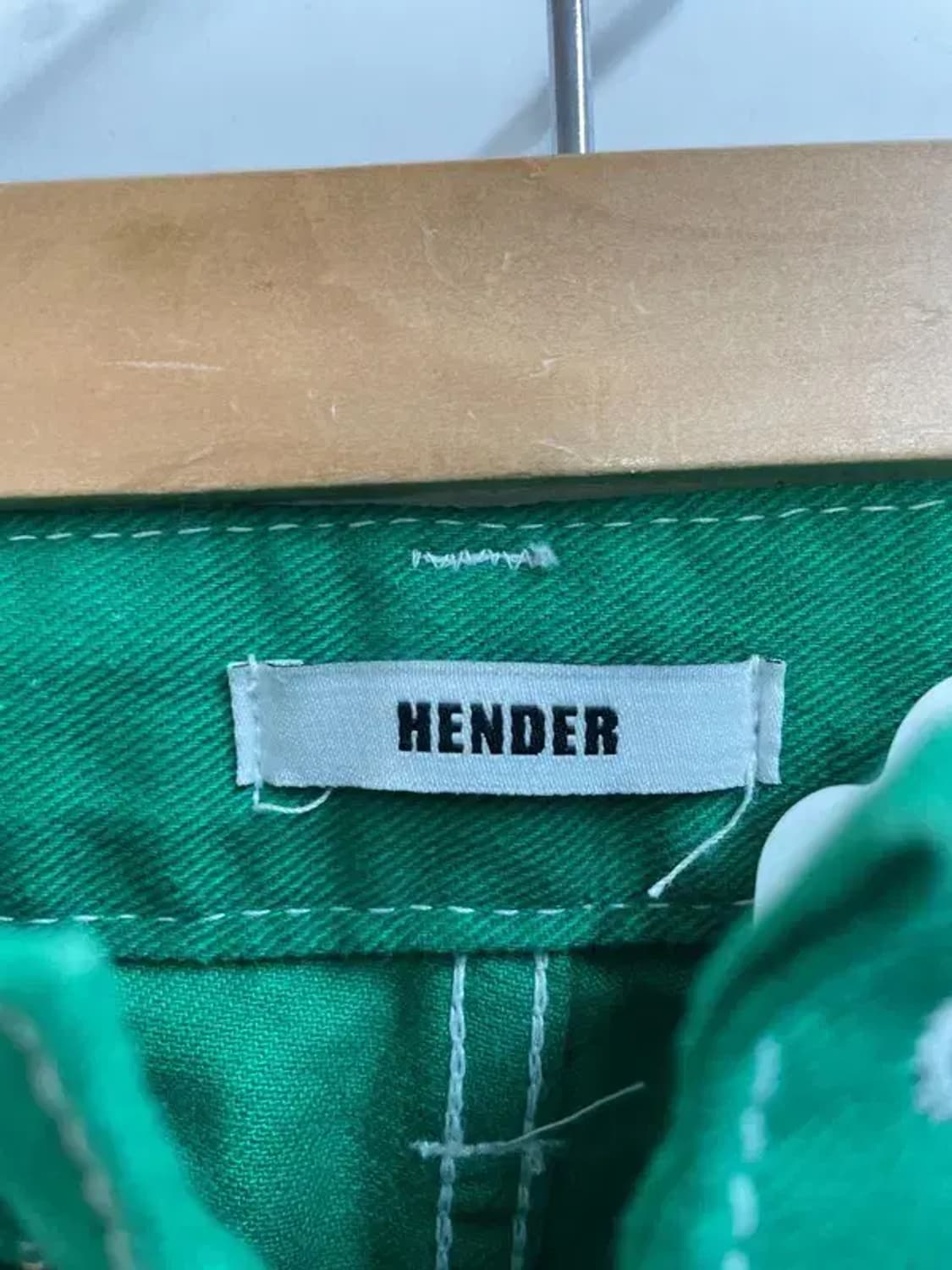 미디움 hander 포켓 그린 와이드팬츠 상품이미지5