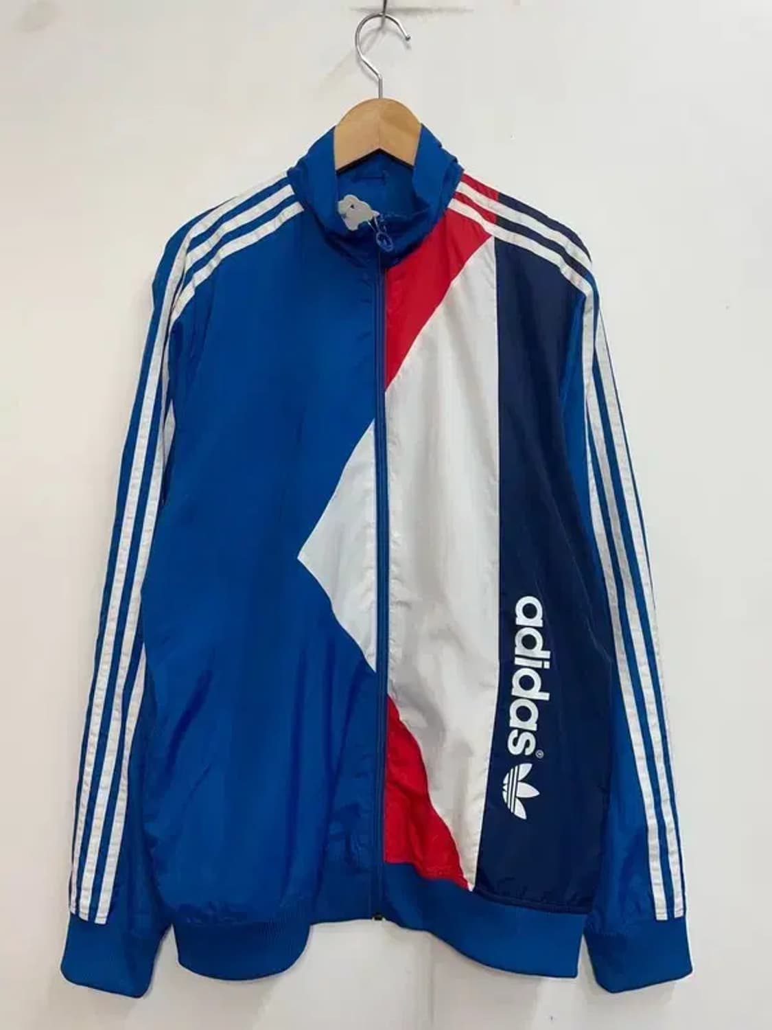 라지 아디다스 오리지널스 블루 윈드러너 바람막이 자켓 블루 상품이미지2