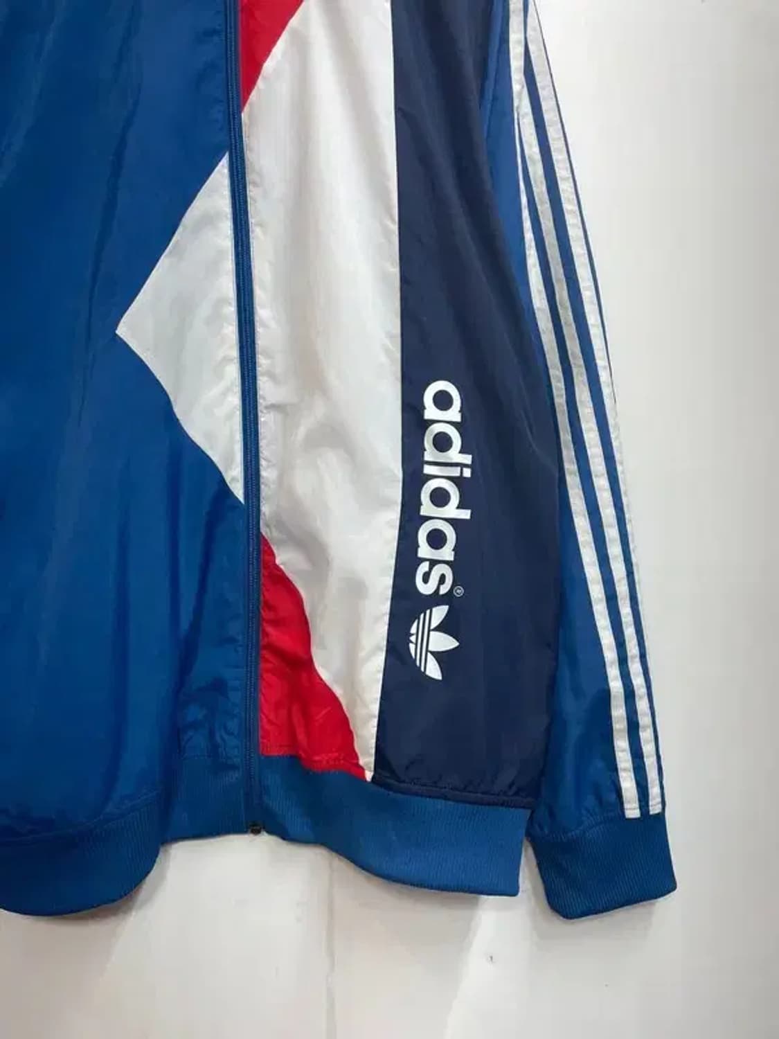 라지 아디다스 오리지널스 블루 윈드러너 바람막이 자켓 블루 상품이미지3
