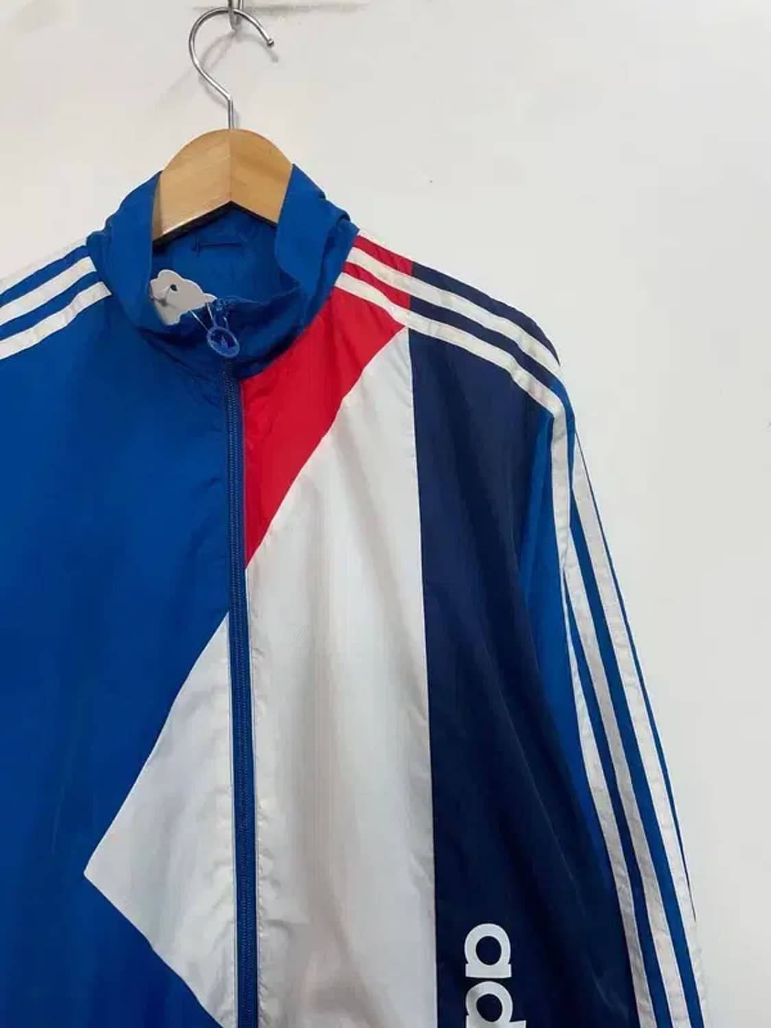 라지 아디다스 오리지널스 블루 윈드러너 바람막이 자켓 블루 상품이미지4
