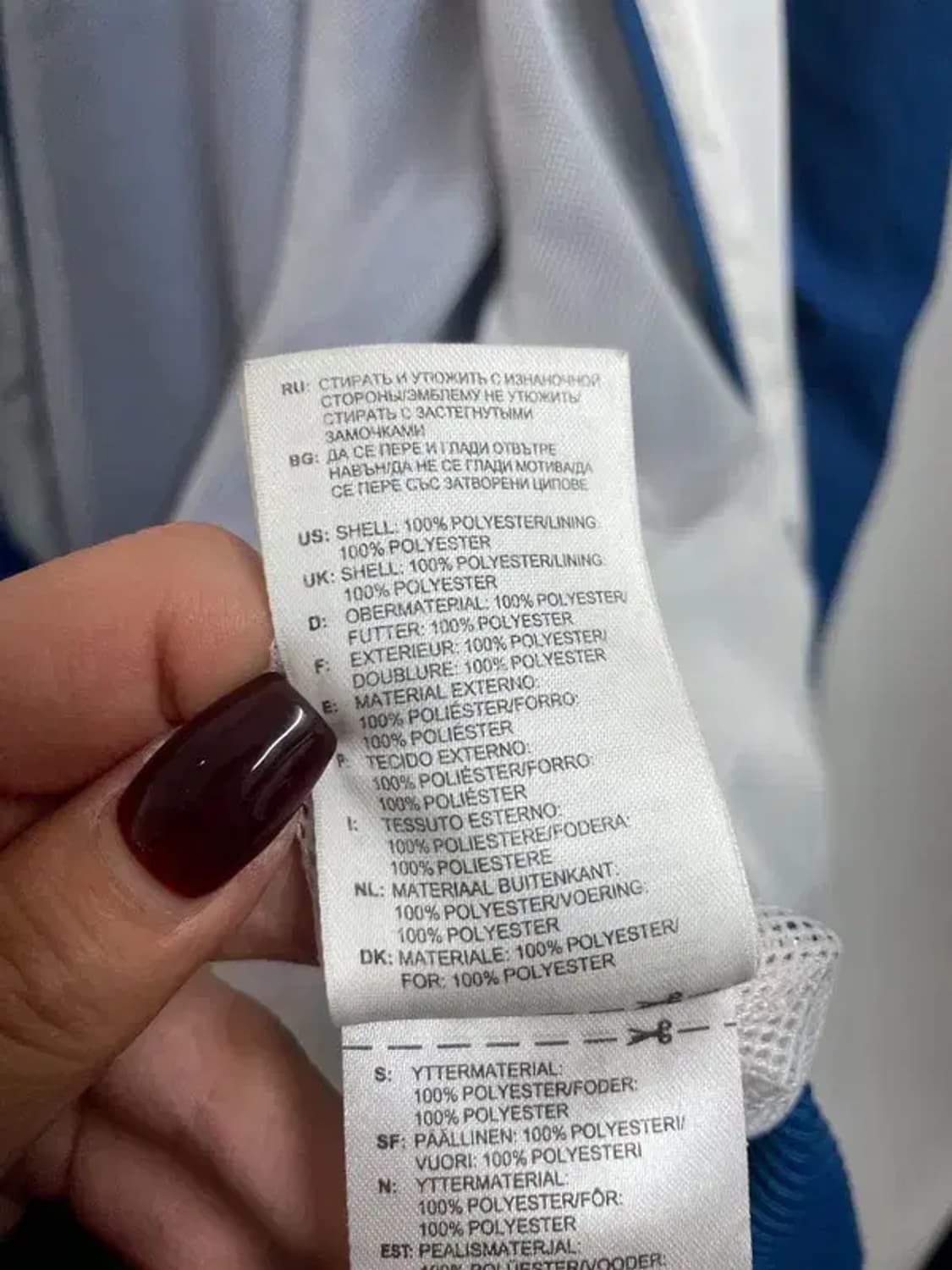 라지 아디다스 오리지널스 블루 윈드러너 바람막이 자켓 블루 상품이미지8