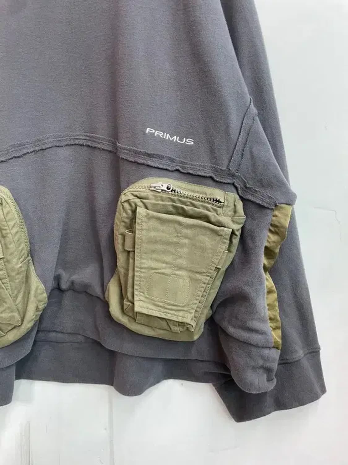 1 햄커스 포켓 맨투맨티셔츠 빅사이즈 그레이 상품이미지3