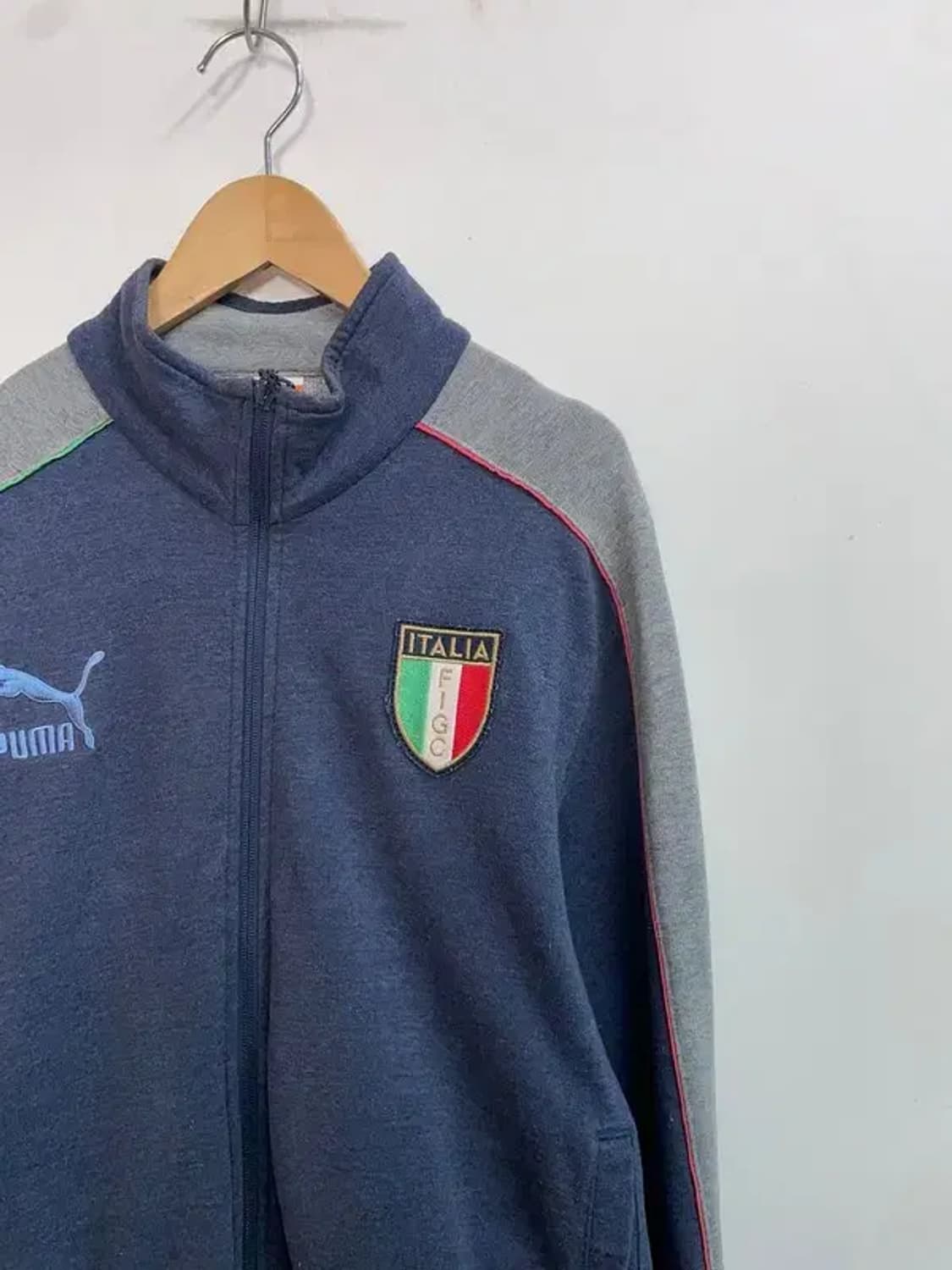 라지 푸마 올드스쿨 이탈리아 집업 자켓 트레이닝탑 상품이미지4