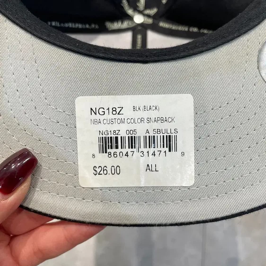 미첼 앤 네스  시카고 불스 트리플 플레이 스냅백 모자 상품이미지8