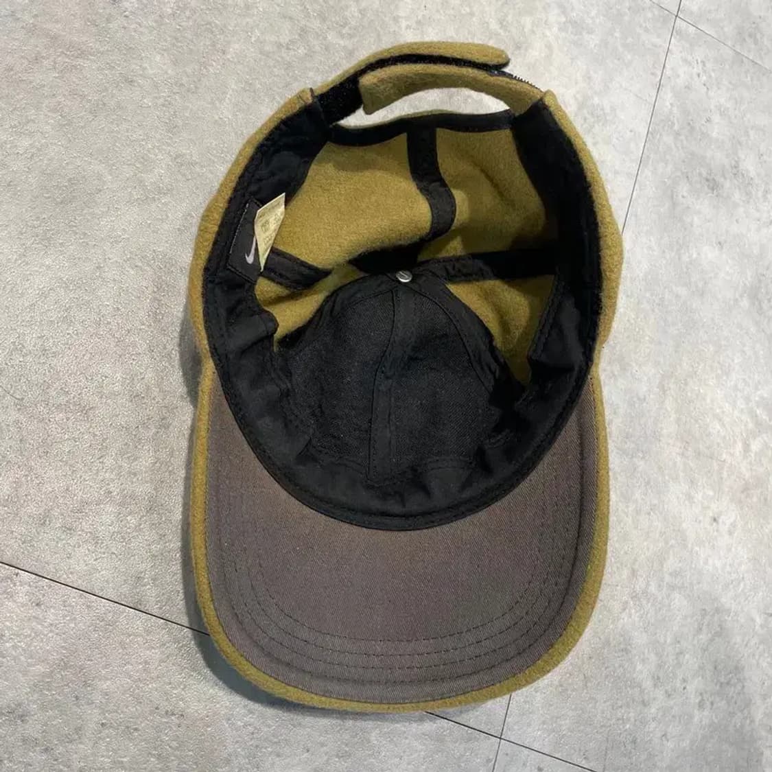 올드스쿨 키즈사이즈 나이키 기모 볼캡 모자 브라운 상품이미지5