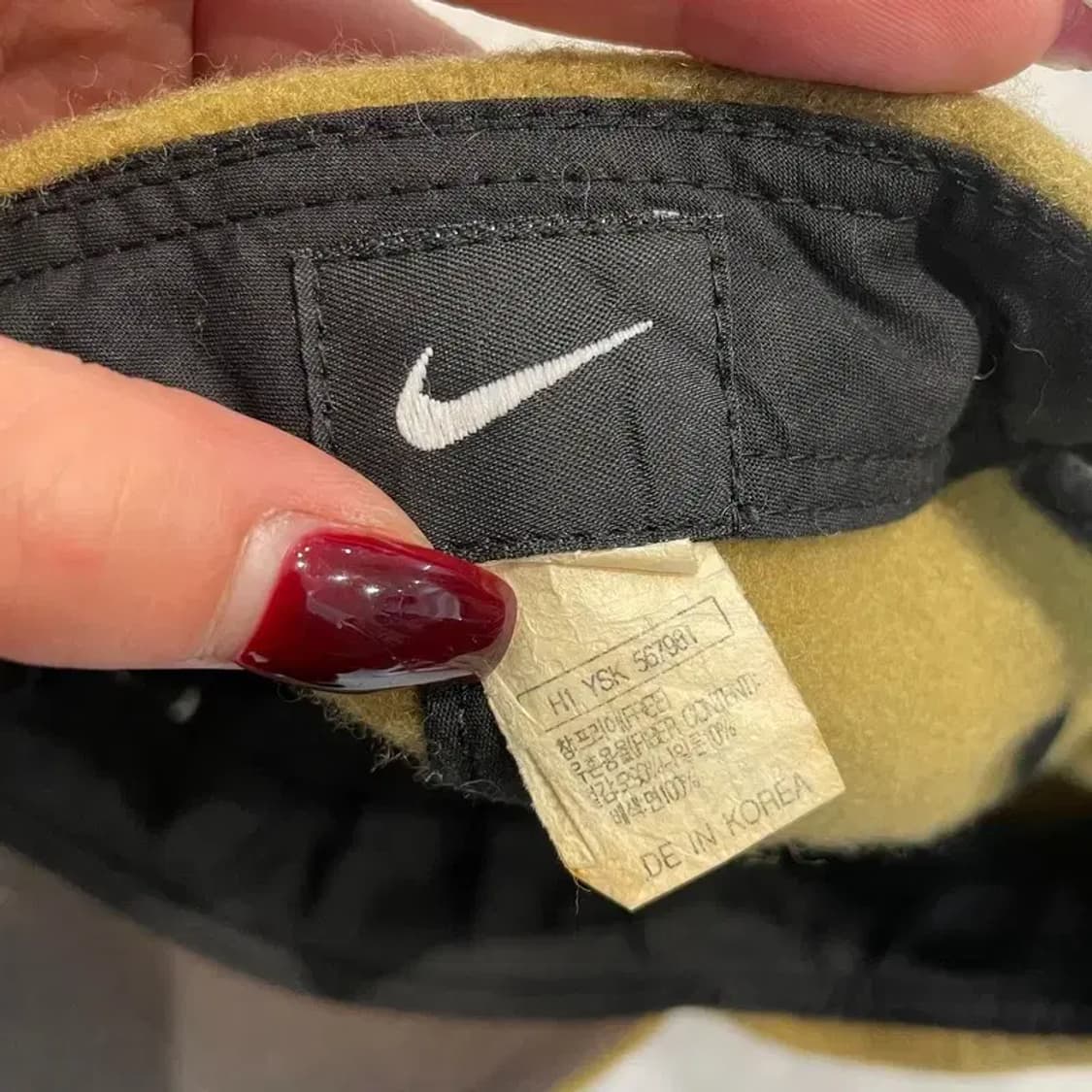 올드스쿨 키즈사이즈 나이키 기모 볼캡 모자 브라운 상품이미지6