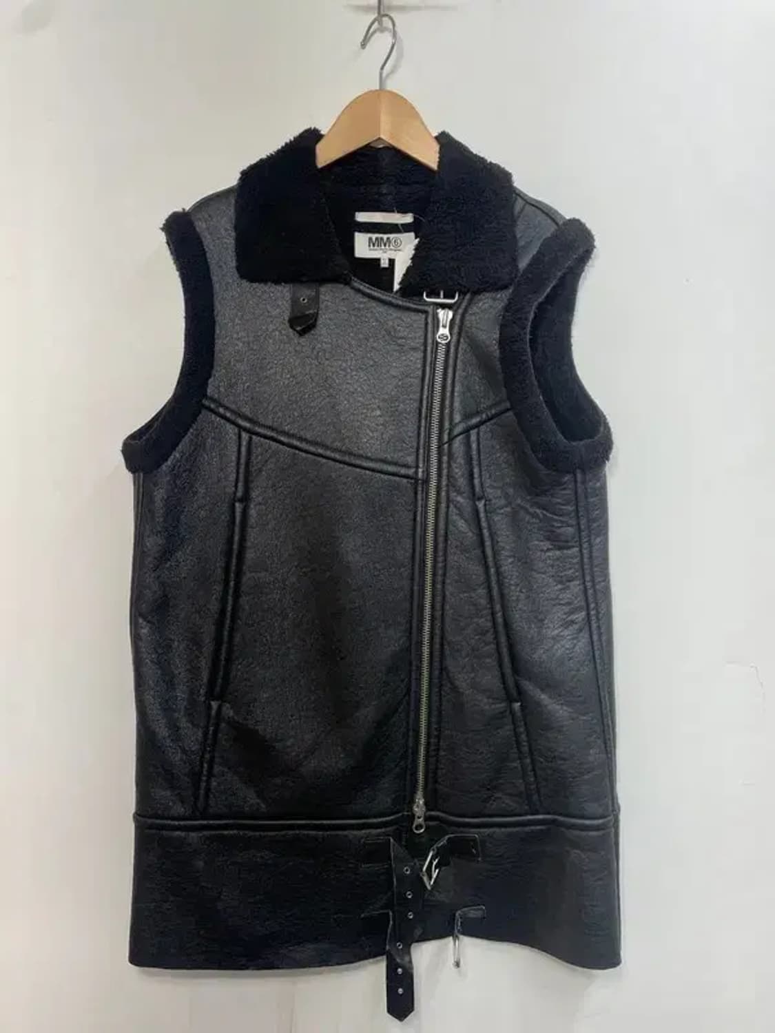 90 MM6 메종마르지엘라 오버사이즈 무스탕 베스트 상품이미지2