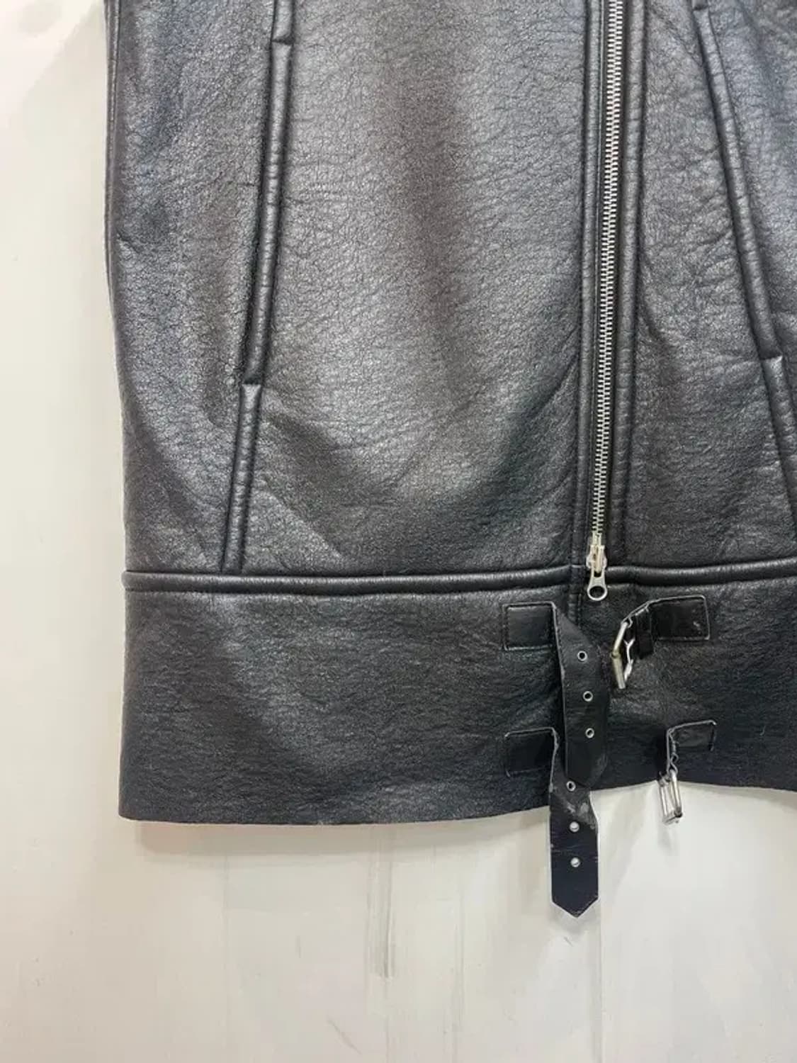 90 MM6 메종마르지엘라 오버사이즈 무스탕 베스트 상품이미지3