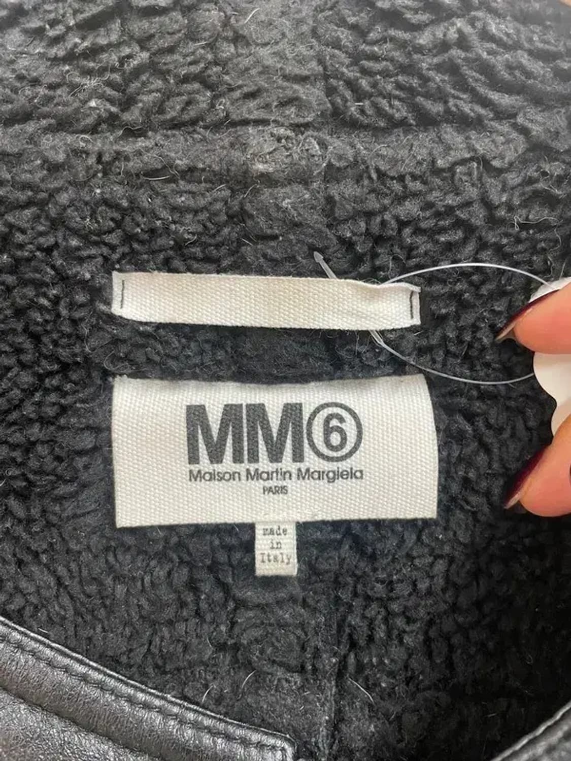 90 MM6 메종마르지엘라 오버사이즈 무스탕 베스트 상품이미지5