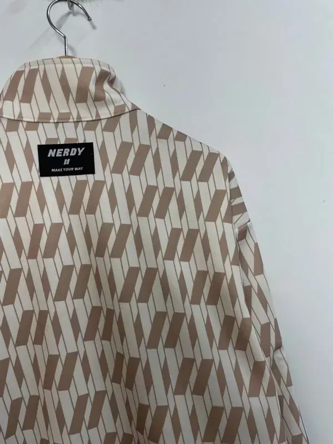 스몰 널디 패턴 오버핏 집업 져지 상품이미지10