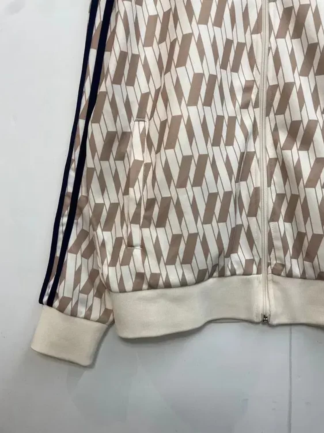 스몰 널디 패턴 오버핏 집업 져지 상품이미지3