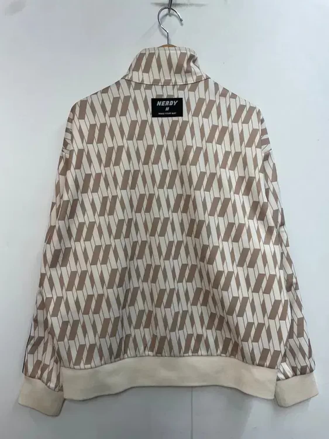 스몰 널디 패턴 오버핏 집업 져지 상품이미지8