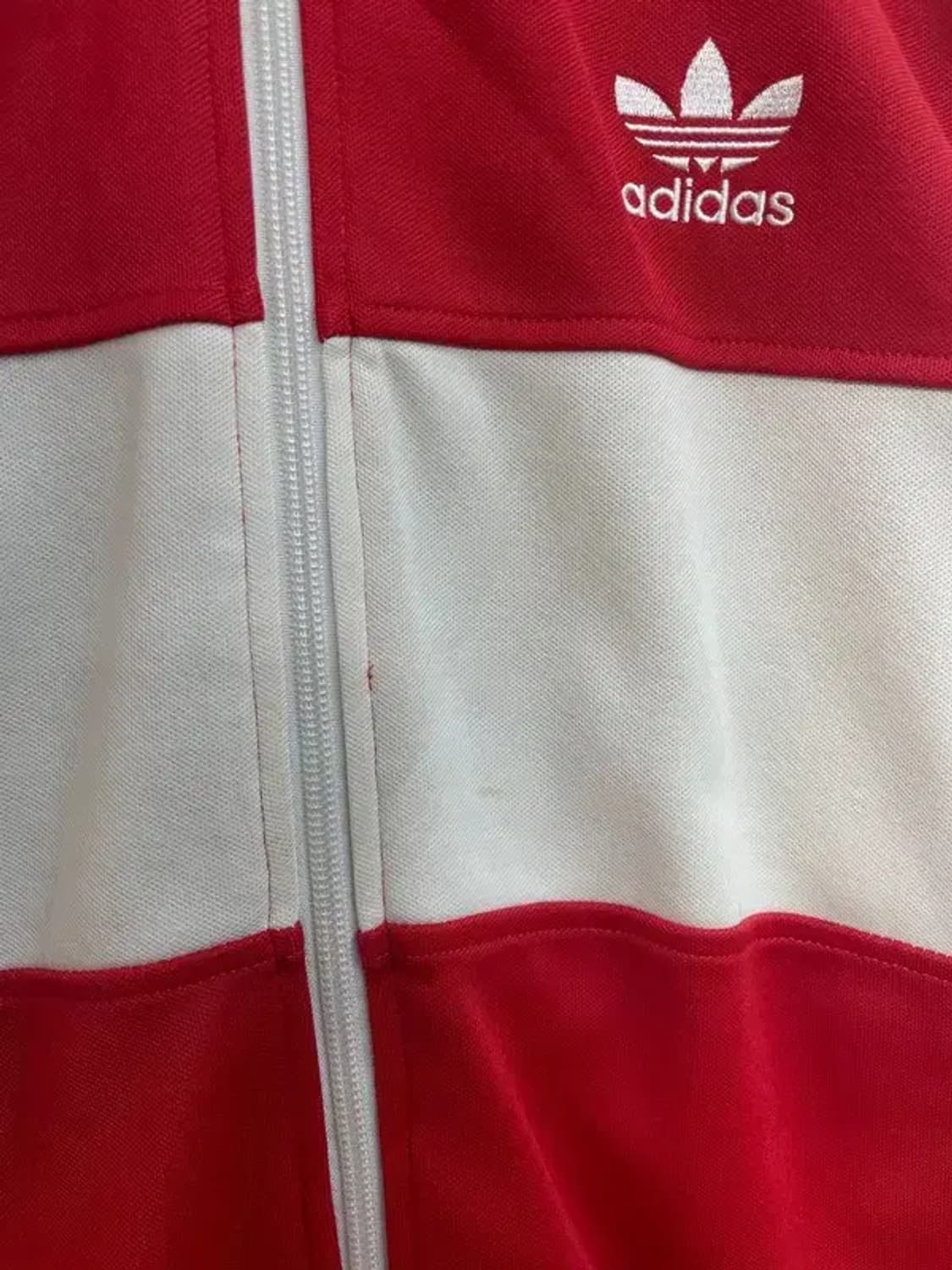 95 아디다스 페루 화이트탭 빈티지 트랙탑 집업 저지 상품이미지5
