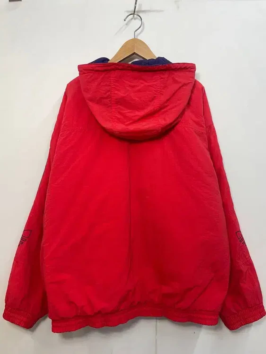 105 아디다스 90s 제우교역 파이어버드 나일론 올드스쿨 누빔점퍼 자켓 상품이미지10