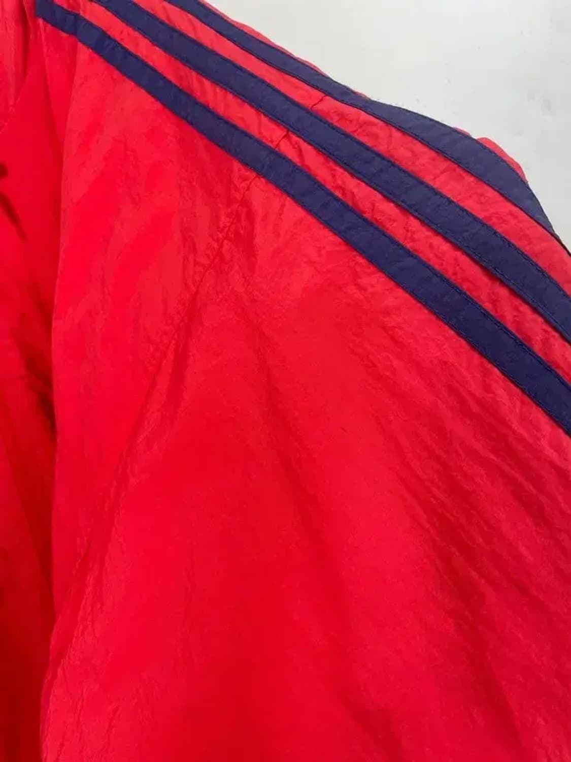 105 아디다스 90s 제우교역 파이어버드 나일론 올드스쿨 누빔점퍼 자켓 상품이미지5