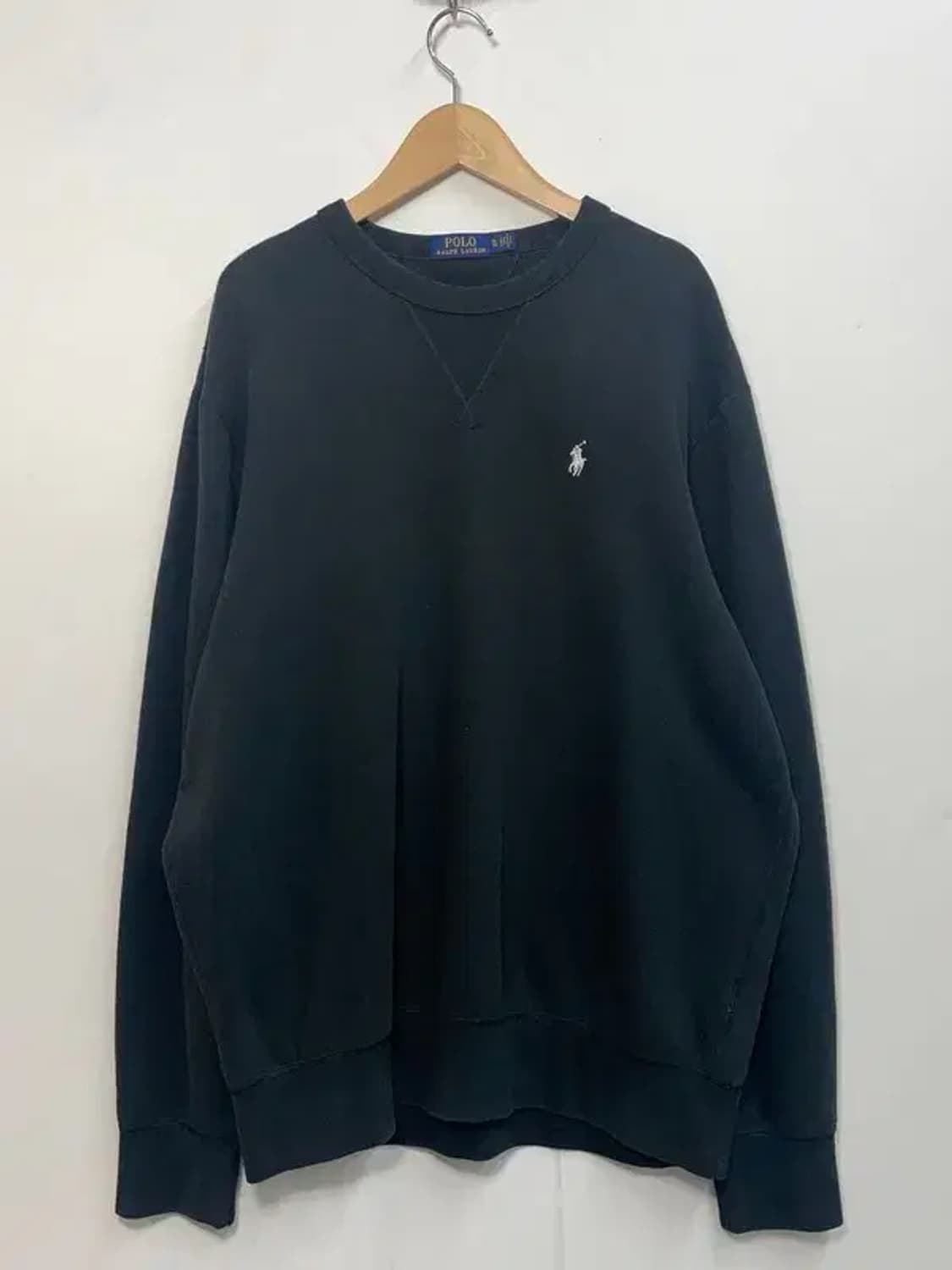 xl 폴로랄프로렌 화이프포니 블랙 오버핏 맨투맨 약기모 티셔츠 상품이미지2