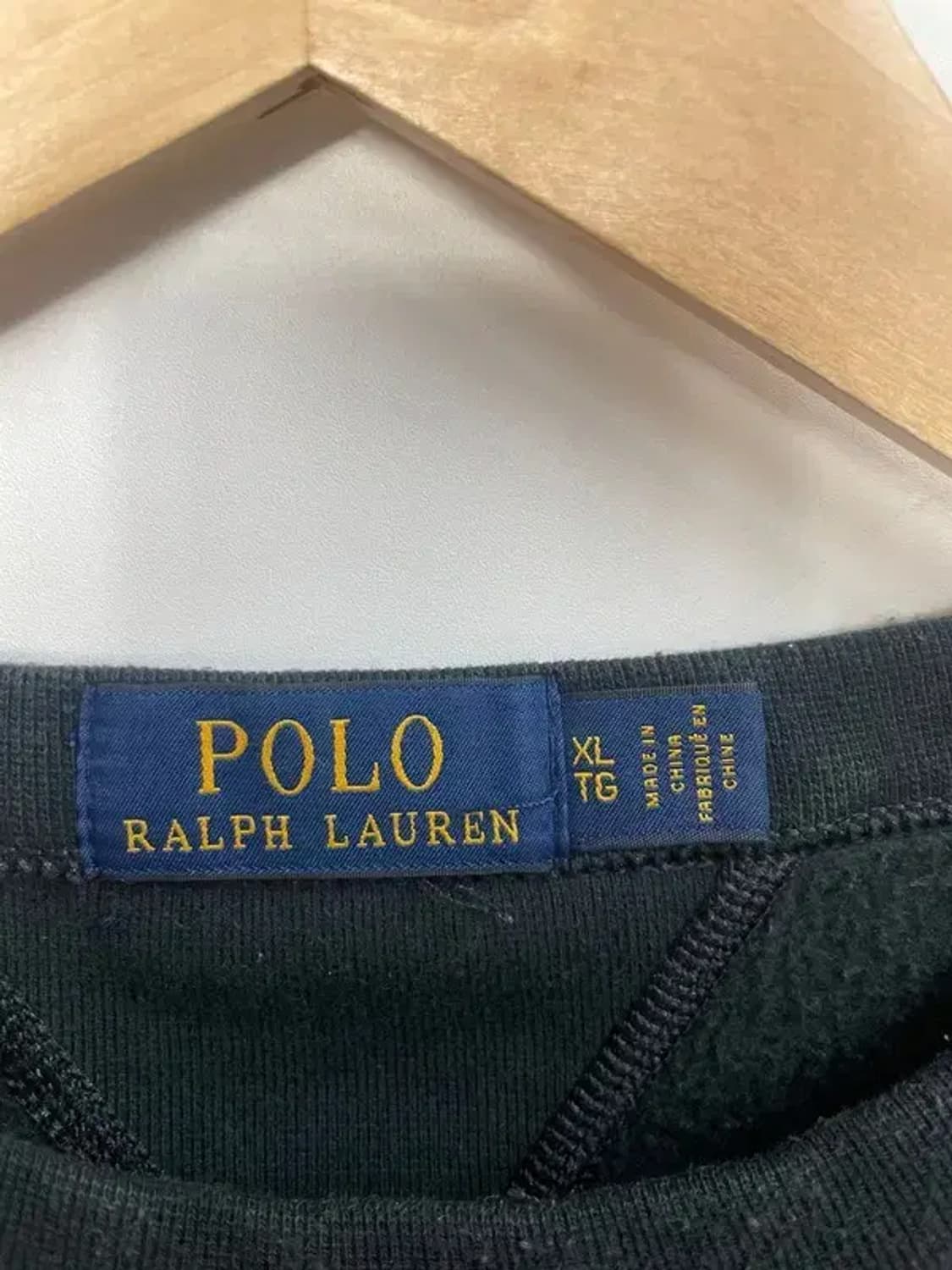 xl 폴로랄프로렌 화이프포니 블랙 오버핏 맨투맨 약기모 티셔츠 상품이미지5