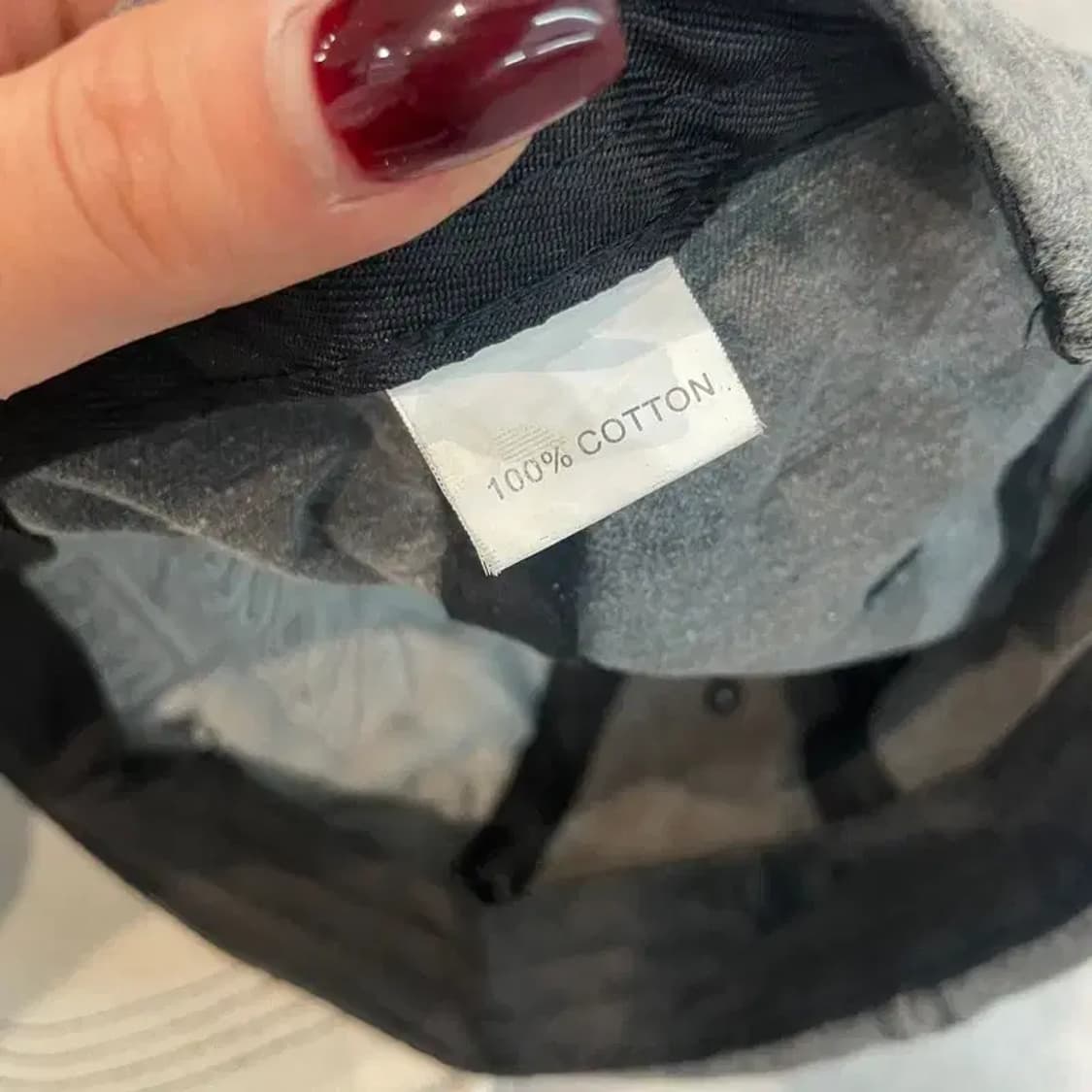 vtg 1985 워싱 데님 볼캡 모자 그레이 상품이미지9