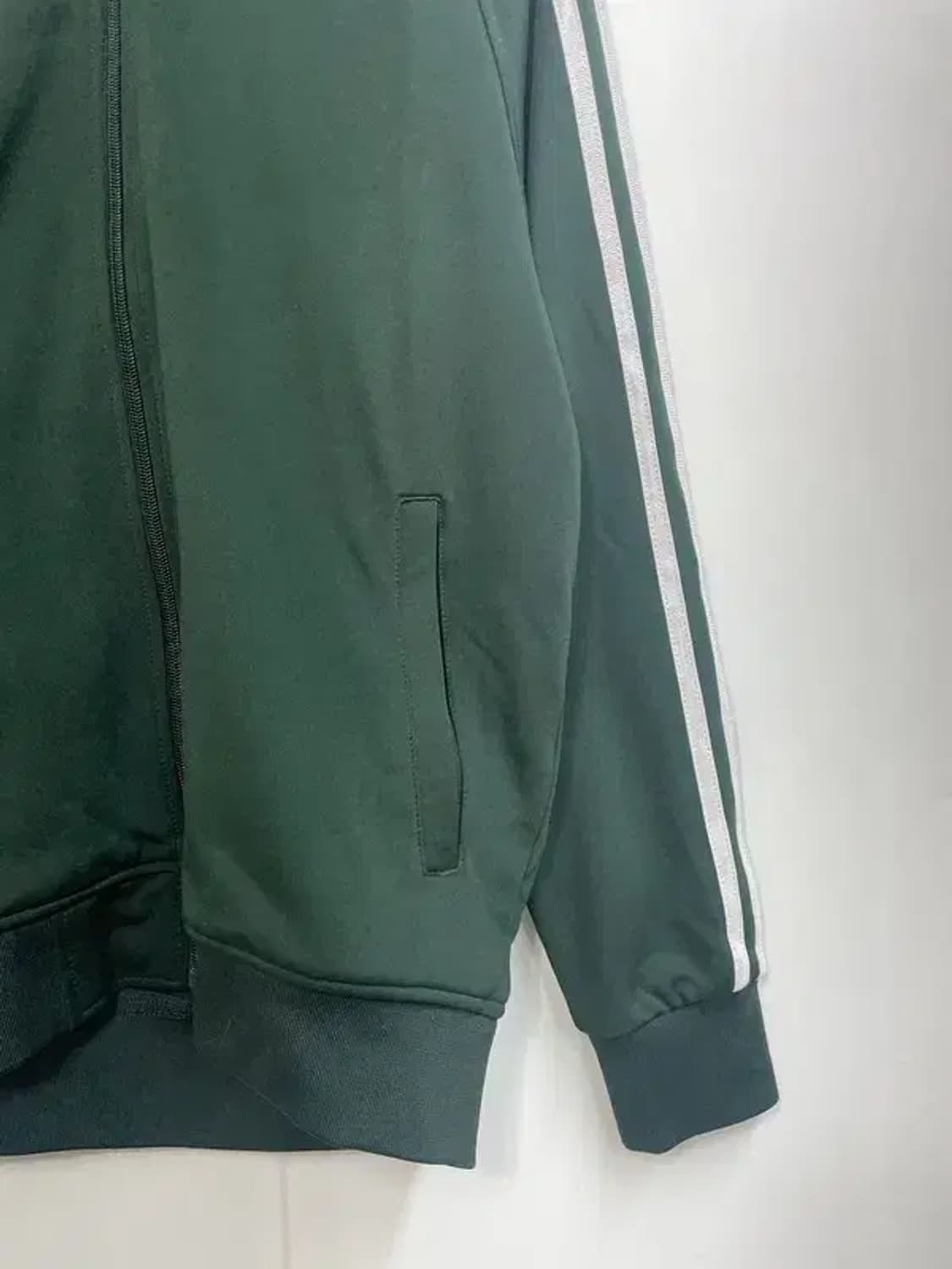 95 아디다스 삼선 마샬아츠 집업 져지 녹색 상품이미지3