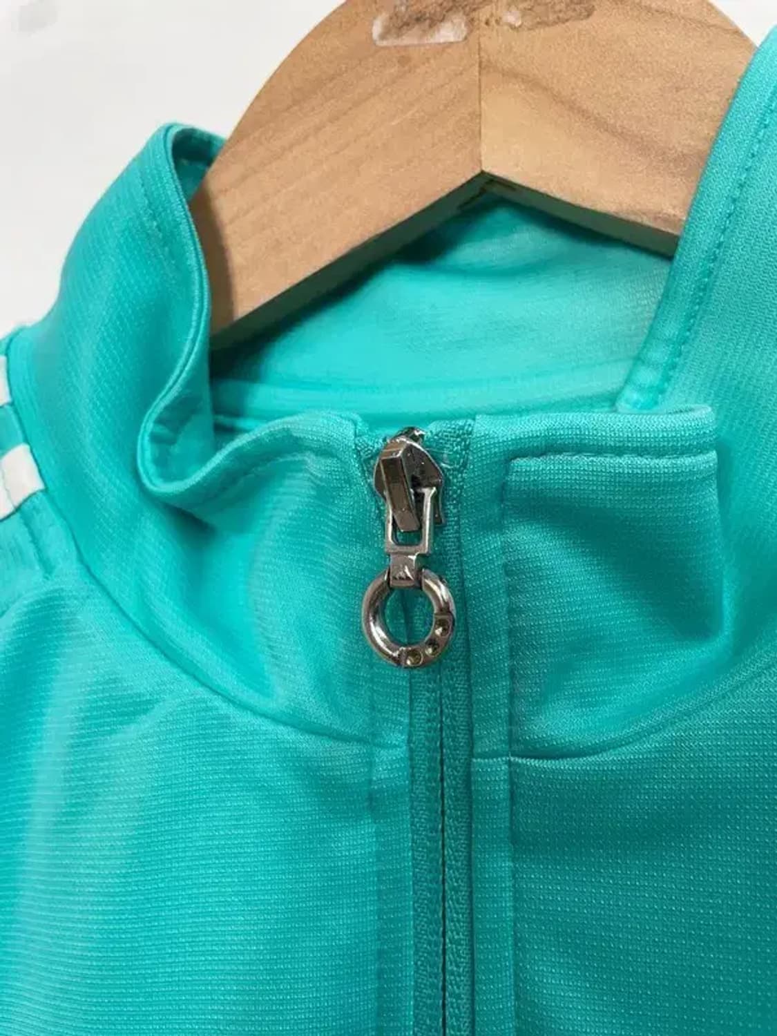 90 아디다스 우먼스 글리터 트랙탑 져지 에메랄드 상품이미지6