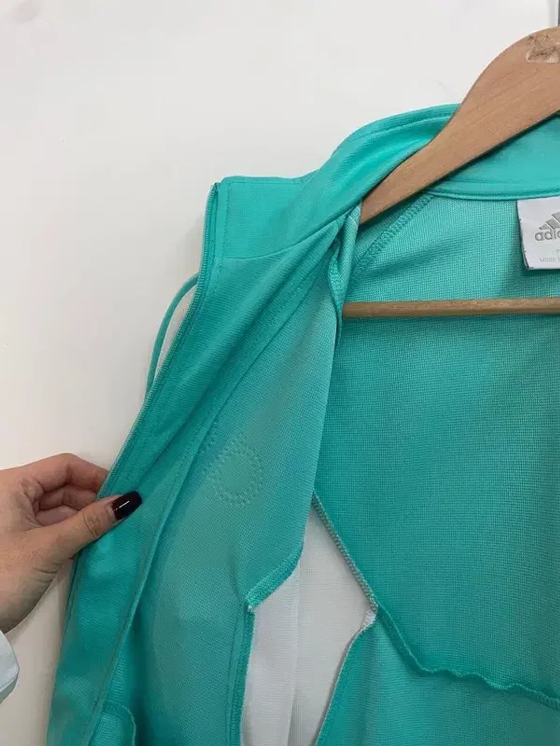 90 아디다스 우먼스 글리터 트랙탑 져지 에메랄드 상품이미지8