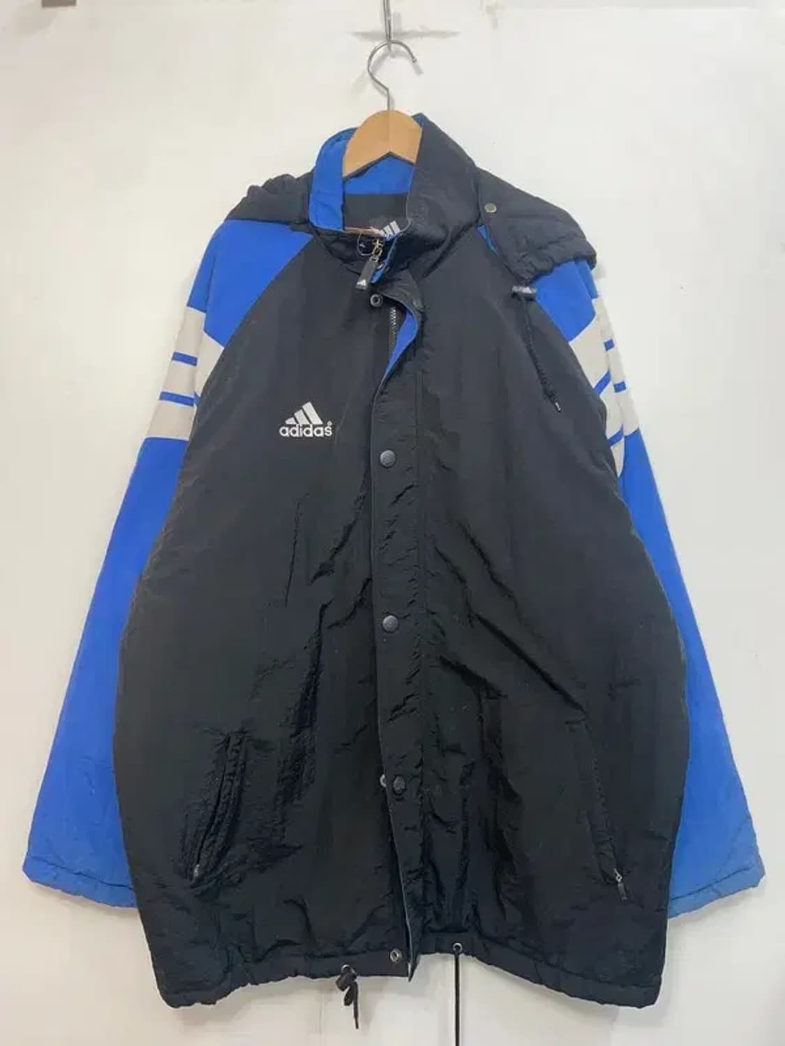 110 아디다스 올드스쿨 누빔 삼선 다운자켓 상품이미지2