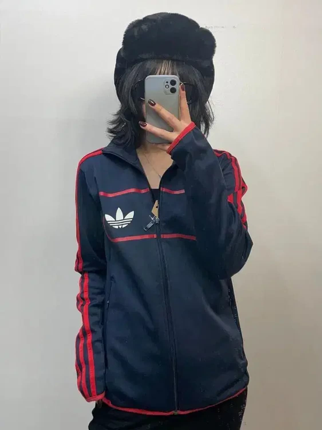 95 아디다스 오리지널스 삼선 로고 불꽃 집업 져지 상품이미지1