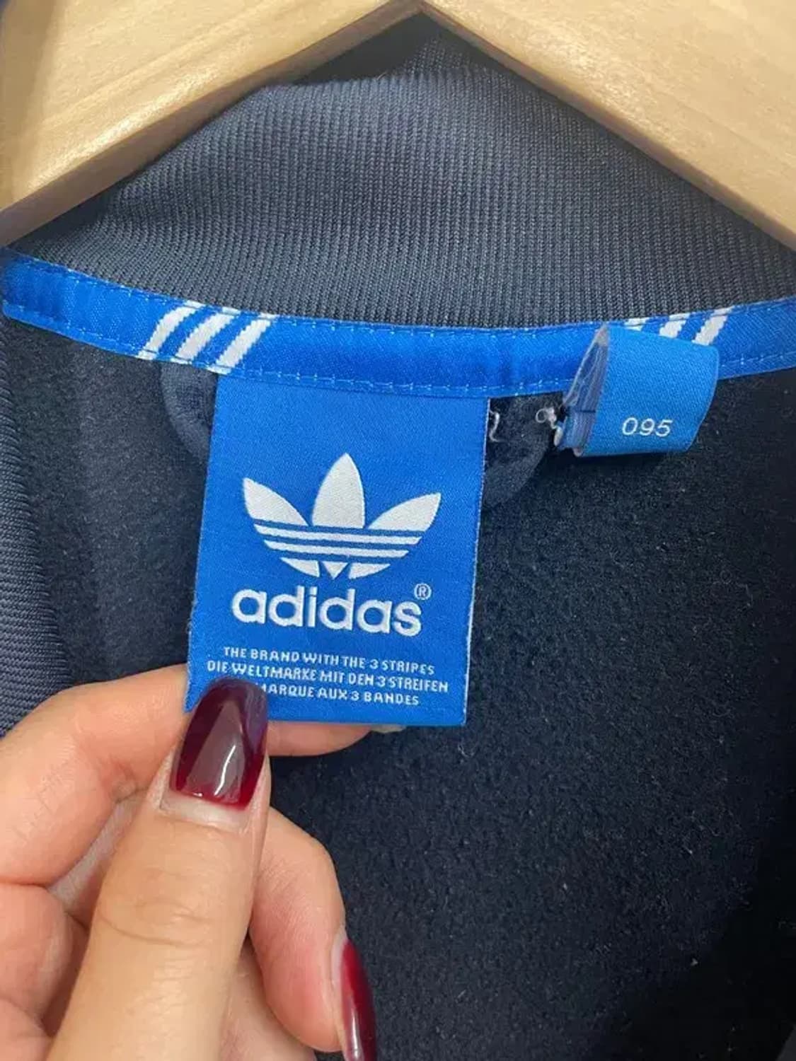 95 아디다스 오리지널스 삼선 로고 불꽃 집업 져지 상품이미지6