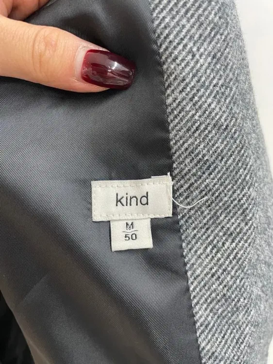 미디움 kind 헤링본 투버튼 마이 블레이저 정장룩 상품이미지6